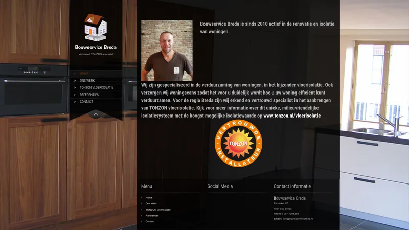 Website van Bouwservice Breda
