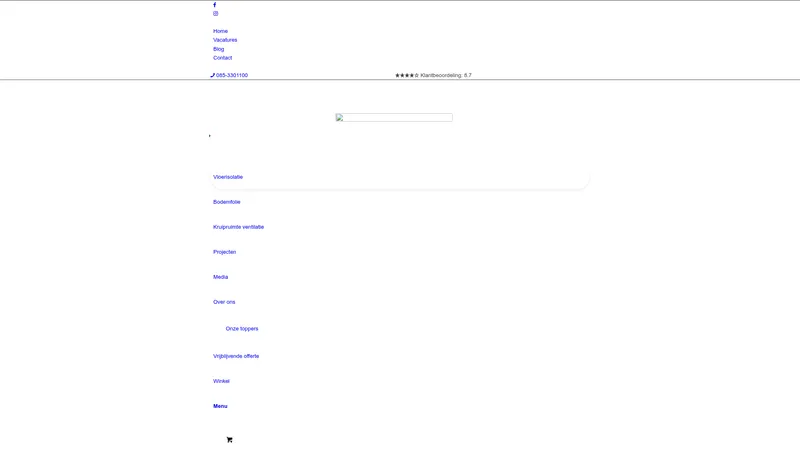 Website van BROA Vloerisolatie B.V.