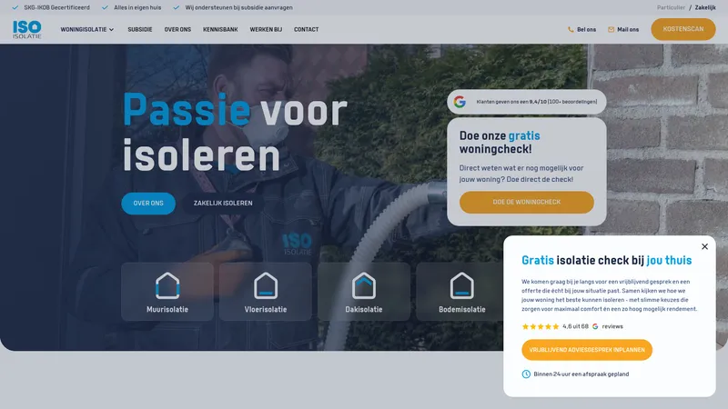 Website van Huijs isolatie & kozijnen | Oude Pekela