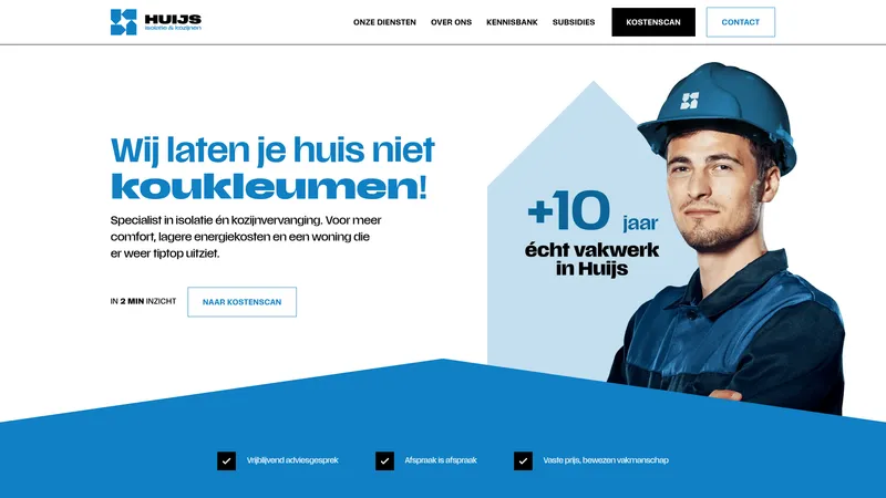 Website van Huijs Isolatie & Kozijnen
