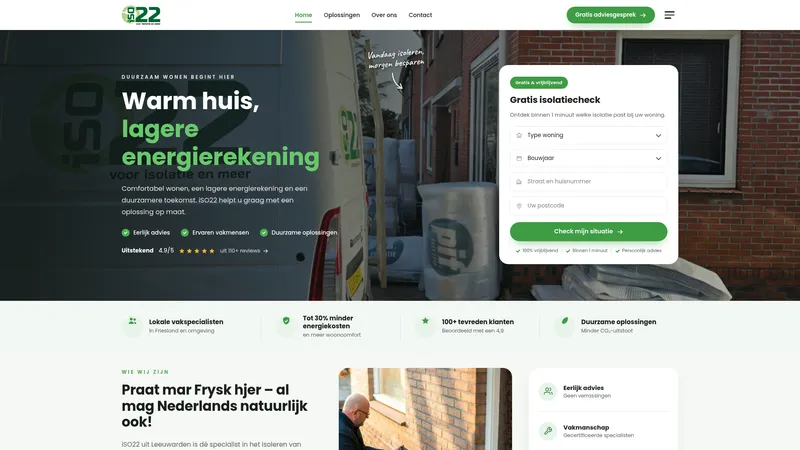 Website van iSO22 BV
