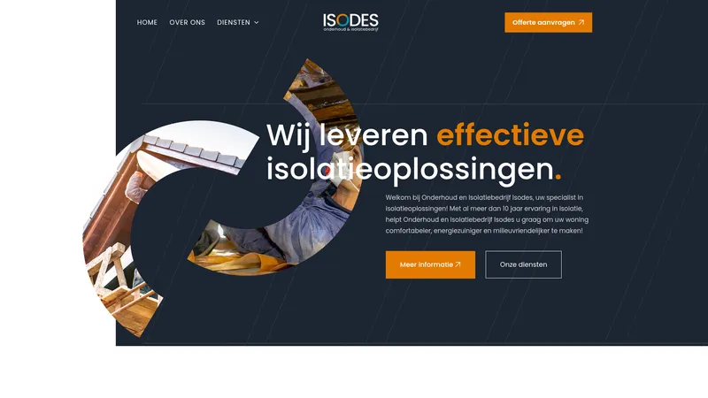 Website van Isodes B.V.