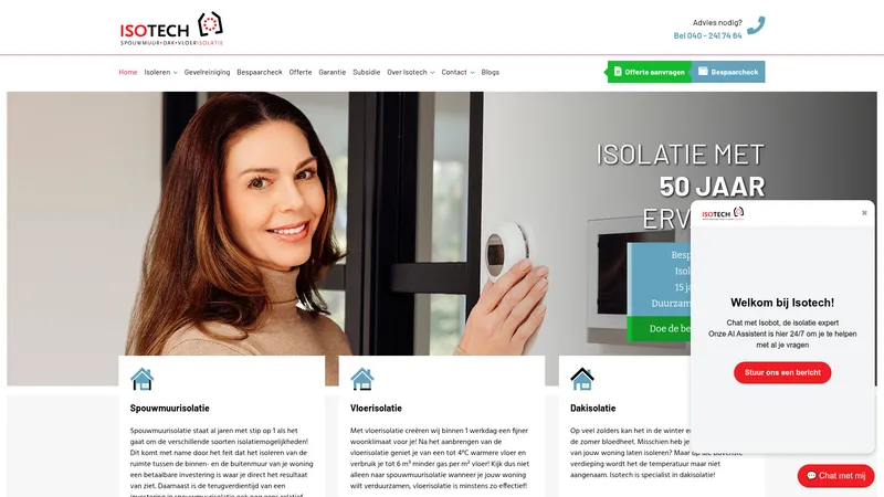 Website van Isolatietechniek Best