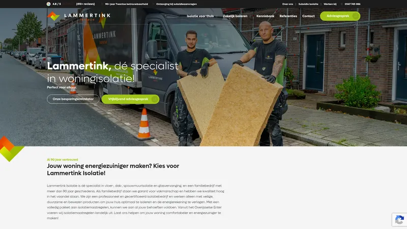 Website van Lammertink Isolatie