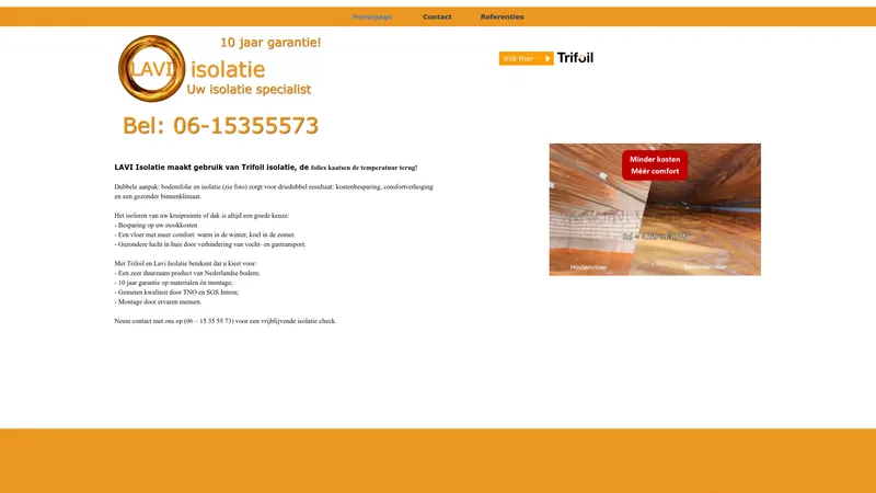 Website van LAVI isolatie