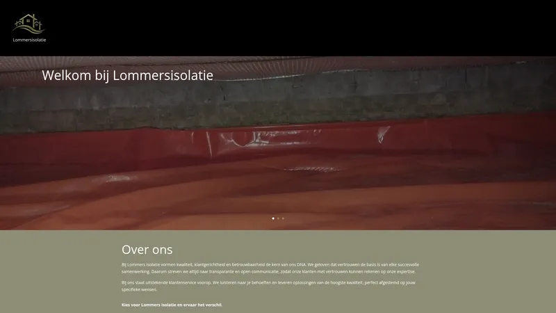 Website van Lommersisolatie