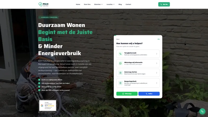 Website van MXH Solution