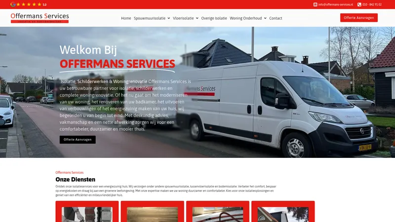 Website van Offermans Services B.V