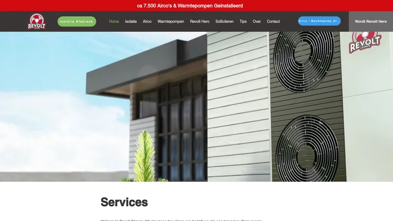 Website van Revoltclimate BV