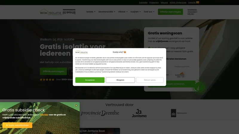 Website van Wijk Isolatie