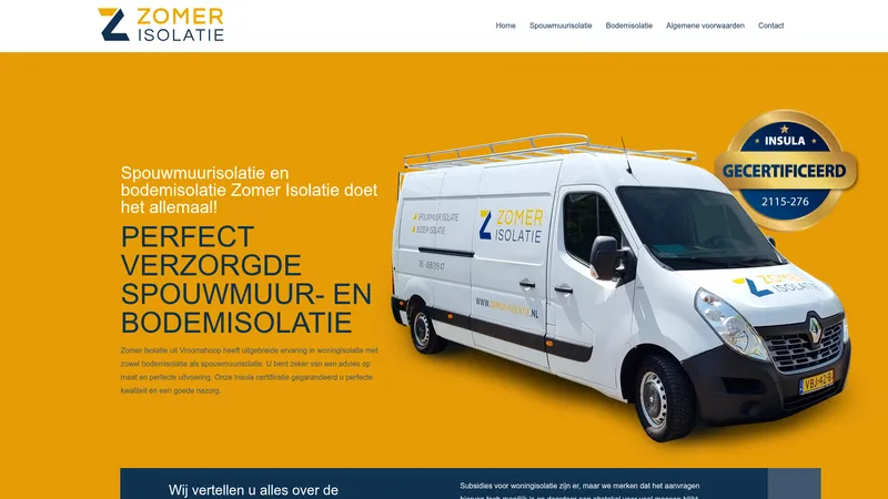 Website van Zomer Isolatie